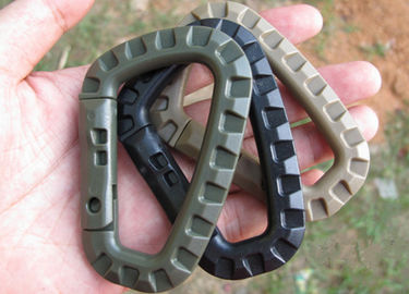Aangepaste het Beenvorm 85 van de leger Groene Plastic Grote Onverwachte Haak Carabiners * 56mm
